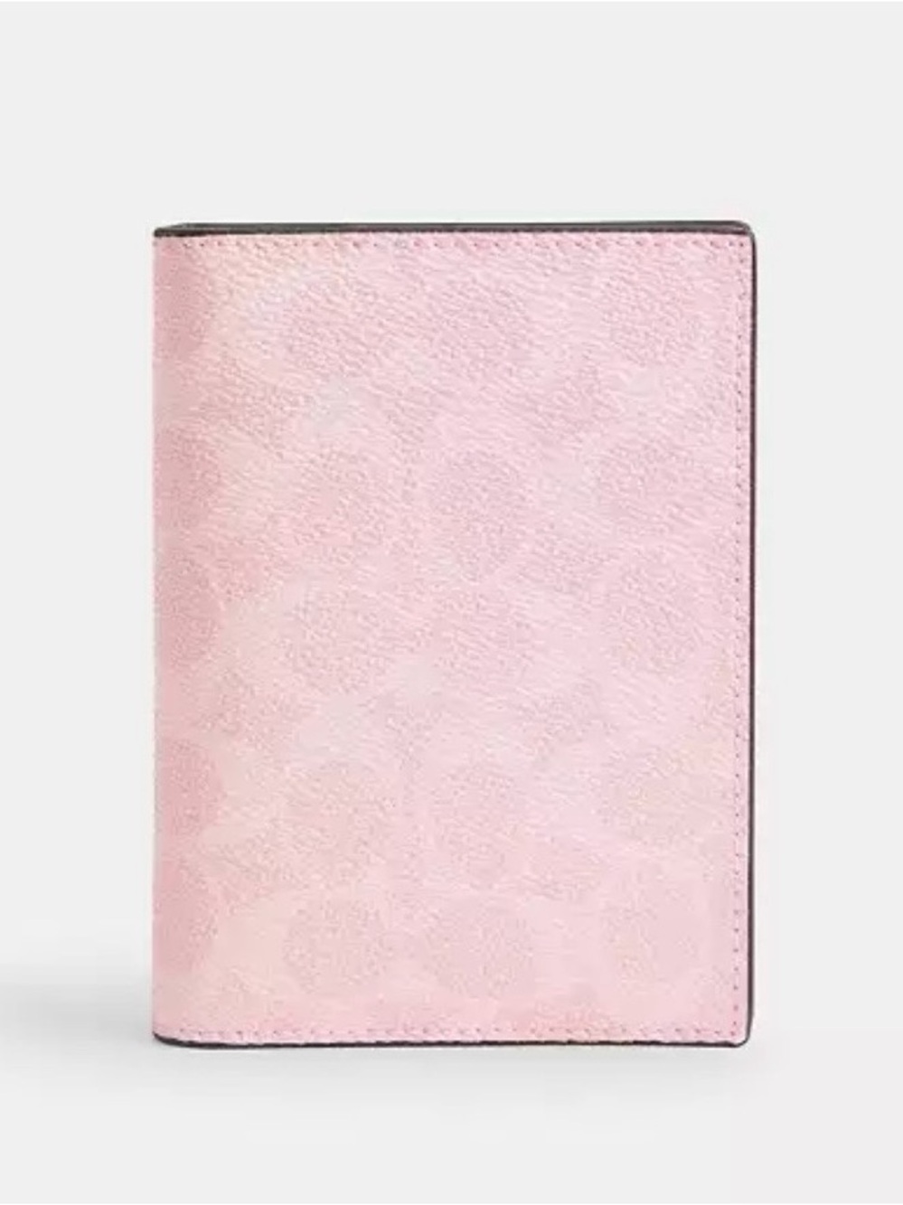 Coach Powder Pink Leather Passport Cover